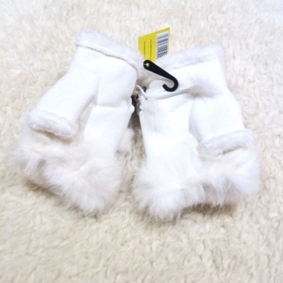 Fjallprodukter AB Fur /Faux Suede Fingerless Gloves - Picture 4 of 6